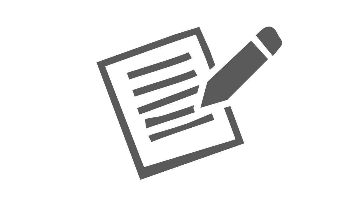 Abbildung eines Blatt Papiers und eines Stifts