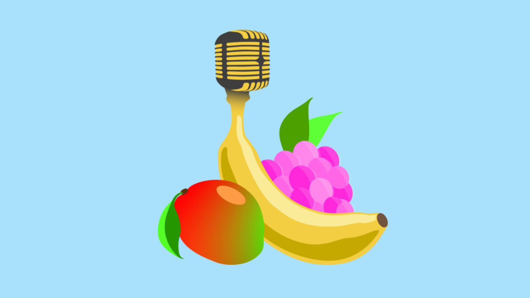 Grafik mit Obst