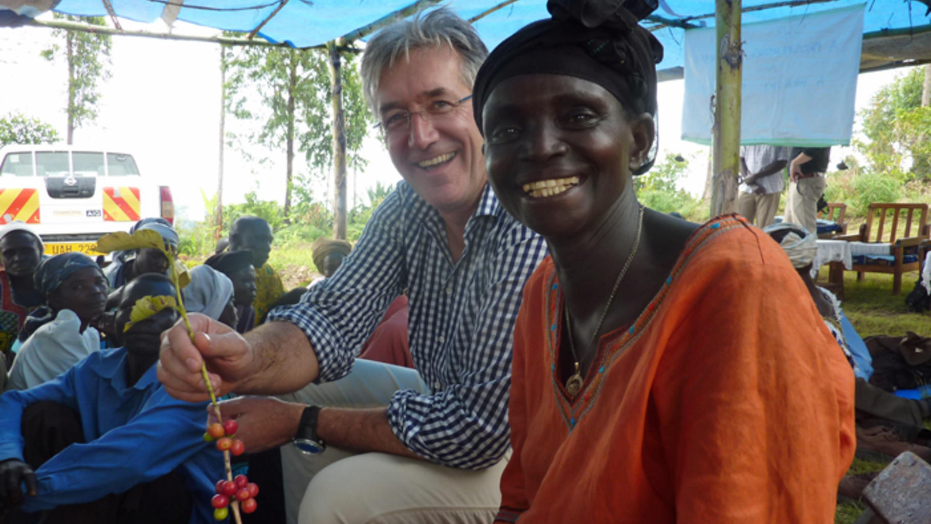 Paul Smeets und Jeanet Ozinga lachen gemeinsam
