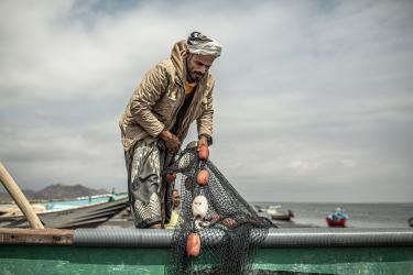Badr Abdulla auf einem Boot Badr Abdulla auf einem Boot