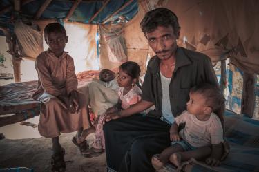 Ibrahim mit seinen Kindern