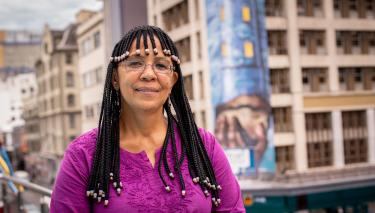 Colette Solomon, fotografiert in Kapstadt.