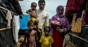 Flüchtlingsfamilie in Bangladesch