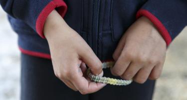 Nimo mit seiner Familie auf der Flucht aus Syrien