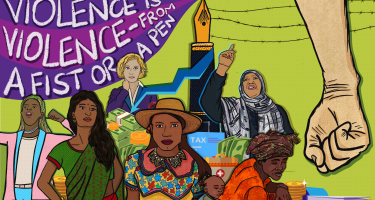 Illustration zu 16 Days of Activism Against Gender-Based Violence Illustration zu 16 Days of Activism Against Gender-Based Violence