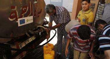 Oxfam versorgt die Zivilbevölkerung in Gaza mit Trinkwasser. Oxfam versorgt die Zivilbevölkerung in Gaza mit Trinkwasser.